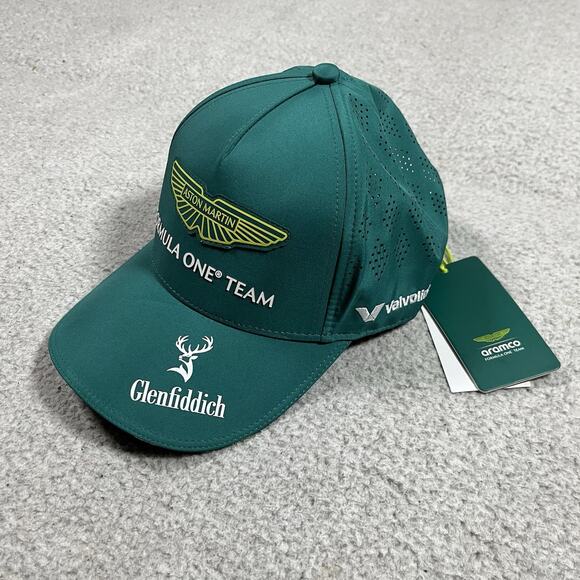 Aston Martin F1 Racing Team Hat Baseball Cap Adjustable Aramco Formula One - Picture 7 of 11